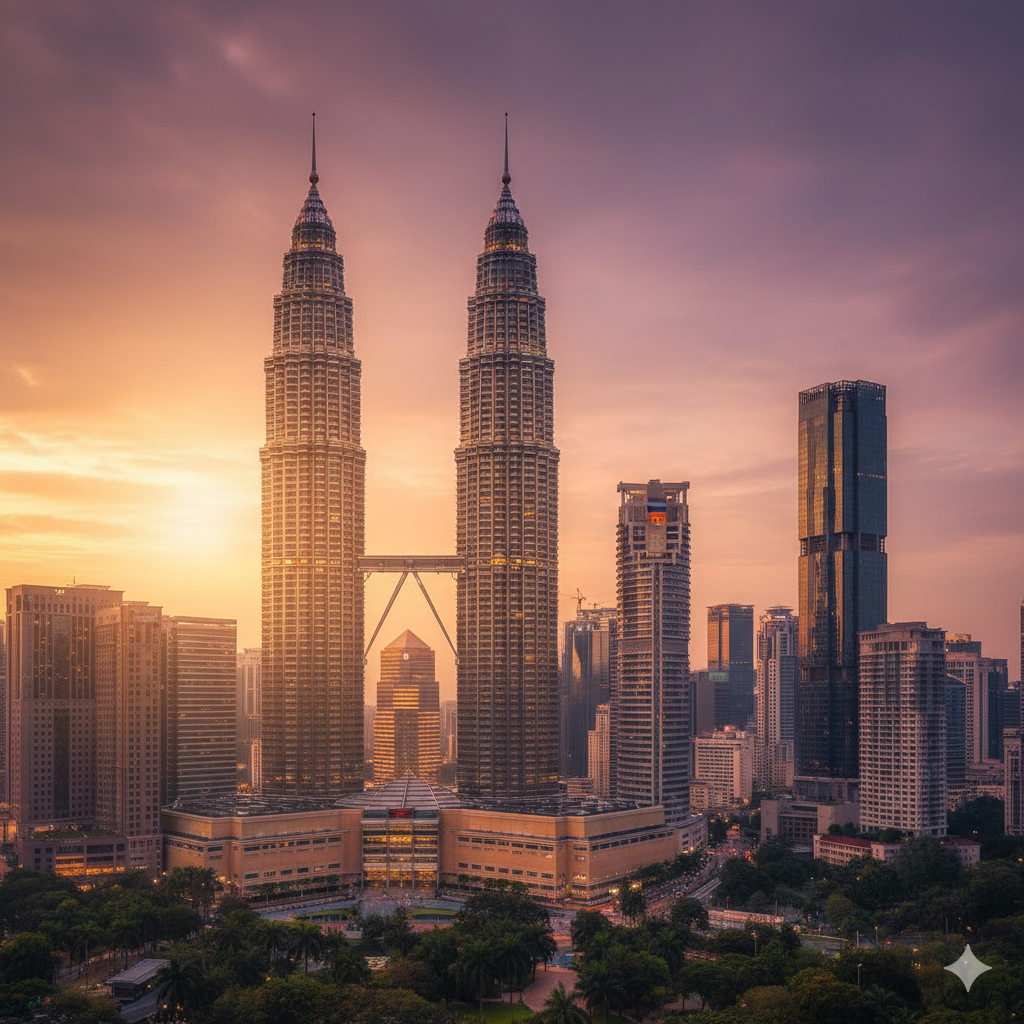 Skyline de Kuala Lumpur avec les Tours Petronas